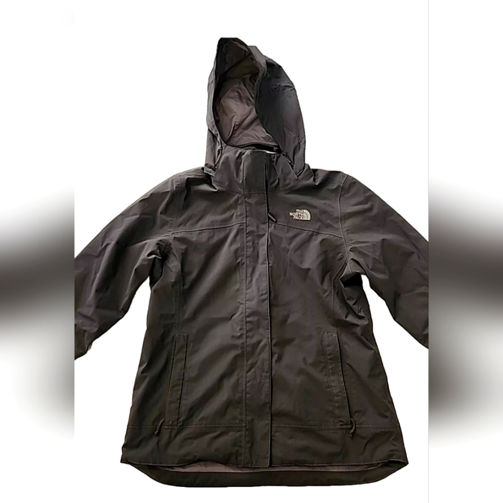 The North Face Gray Dryvent Women's Medium Zipup Hooded Light Jacket